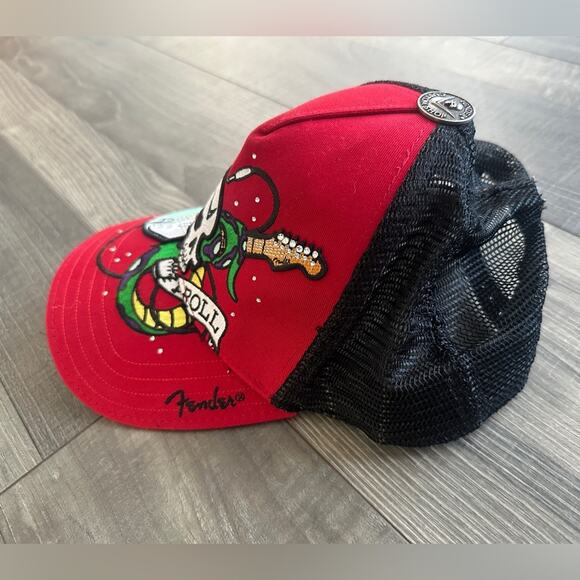 Fender Rock & Roll Trucker Hat Y2K - Picture 3 of 7
